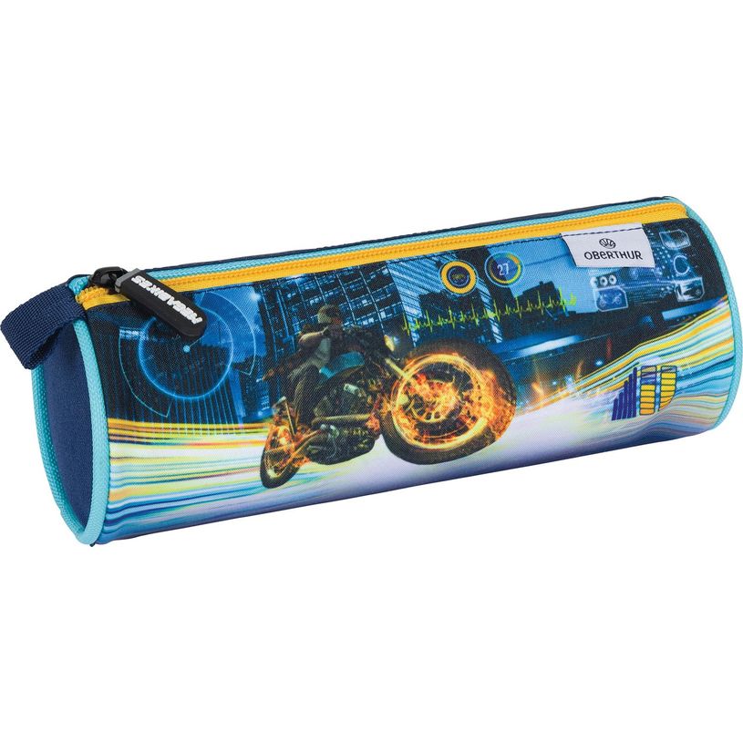 3664447148397-Trousse ronde Megacars / Megabikes - 1 compartiment - marine ou noir - Oberthur-P_405132319_5-4