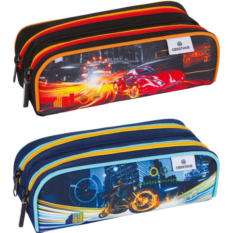 3664447148403-Trousse Megacars / Megabikes - 2 compartiments - marine ou noir - Oberthur-P_405132320_1-0