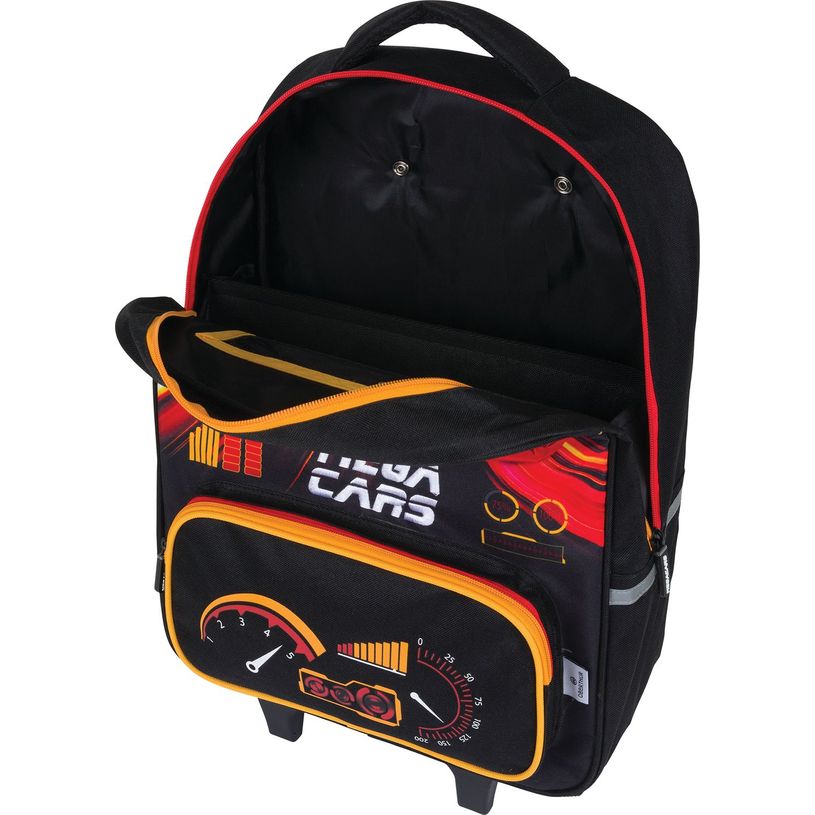 3664447148410-Sac à dos à roulettes Megacars / Megabikes - 1 compartiment - marine ou noir - Oberthur-P_405132321_7-6