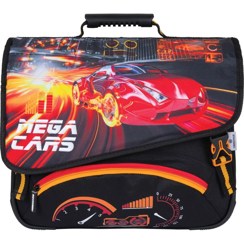 3664447148427-Cartable Megacars / Megabikes - 38 cm - 2 compartiments - 2 modèles disponibles - Oberthu-P_405132322_5-4