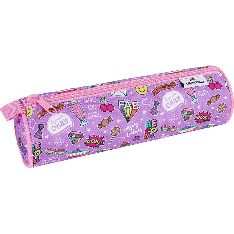 3664447141558-Trousse ronde Motif - 1 compartiment - différents modèles disponibles - Oberthur-P_405132328_4-3