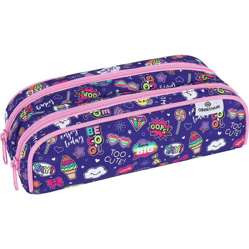 3664447141565-Trousse Motif - 2 compartiments - différents modèles disponibles - Oberthur-P_405132329_3-2