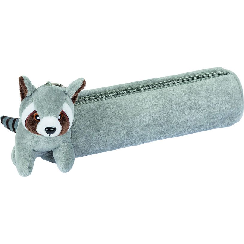 3664447150406-Trousse Peluche - 1 compartiment - avec porte clé - différents modèles disponibles - Ob-P_405132333_2-1