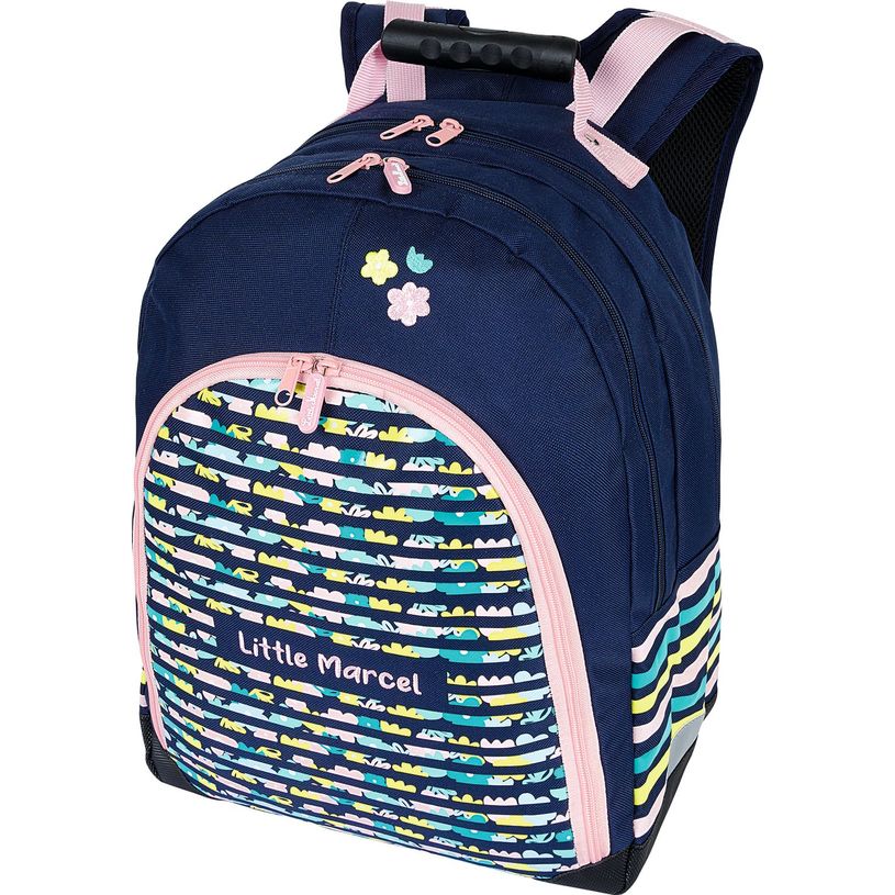 Sac à dos Little Marcel compartiments marine Oberthur Pas