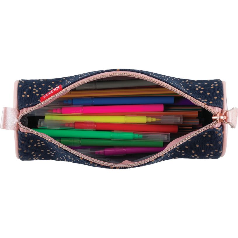 3664447148489-Trousse ronde Kickers Girl - 1 compartiment - marine - Oberthur-P_405132374_3-2