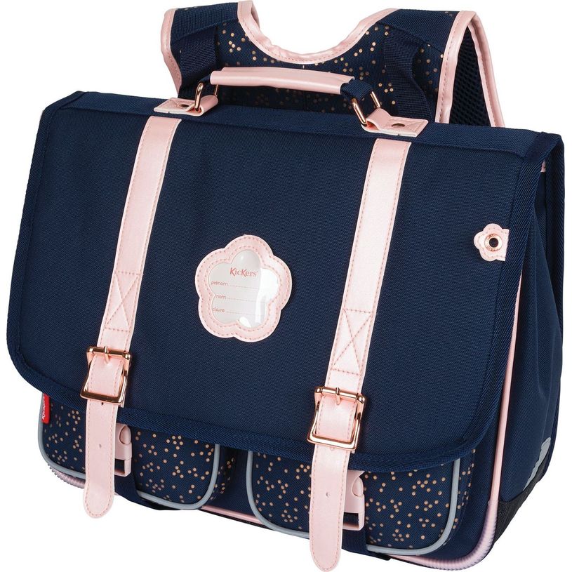 3664447148526-Cartable Kickers Girl - 38 cm - 2 compartiments - marine - Oberthur-P_405132378_1-0