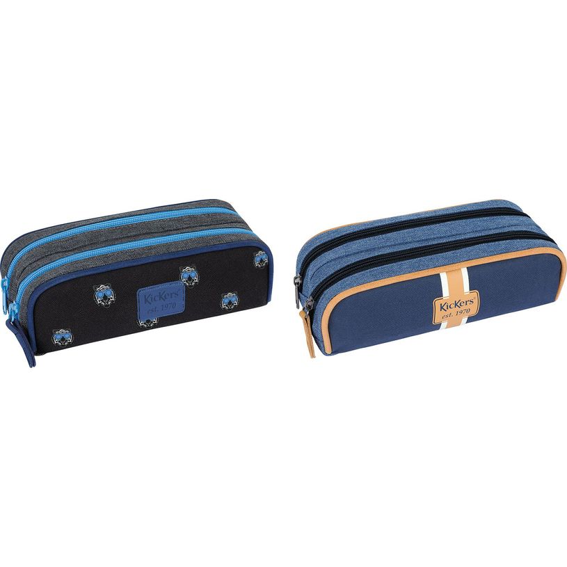 3664447148625-Trousse Kickers Boy - 2 compartiments - disponible dans différentes couleurs - Oberthur-P_405132380_1-0