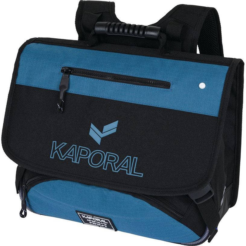3664447147543-Cartable Kaporal Primaire - 38 cm - 2 compartiments - chine noir - Oberthur-P_405132402_1-0