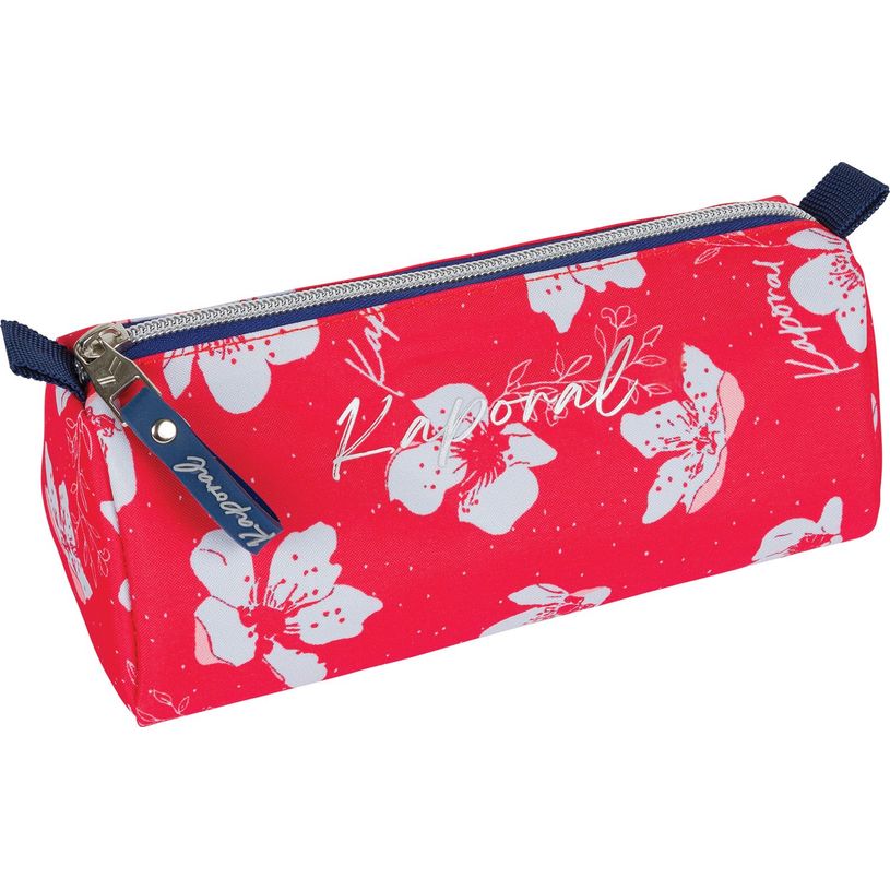 3664447147574-Trousse triangulaire Kaporal Girl - 1 compartiment - rouge - Oberthur-P_405132405_1-0