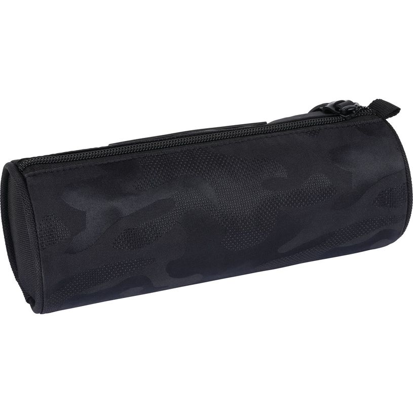 3664447147482-Trousse ronde Kaporal Boy - 1 compartiment - noir et motif camouflage - Oberthur-P_405132408_2-1
