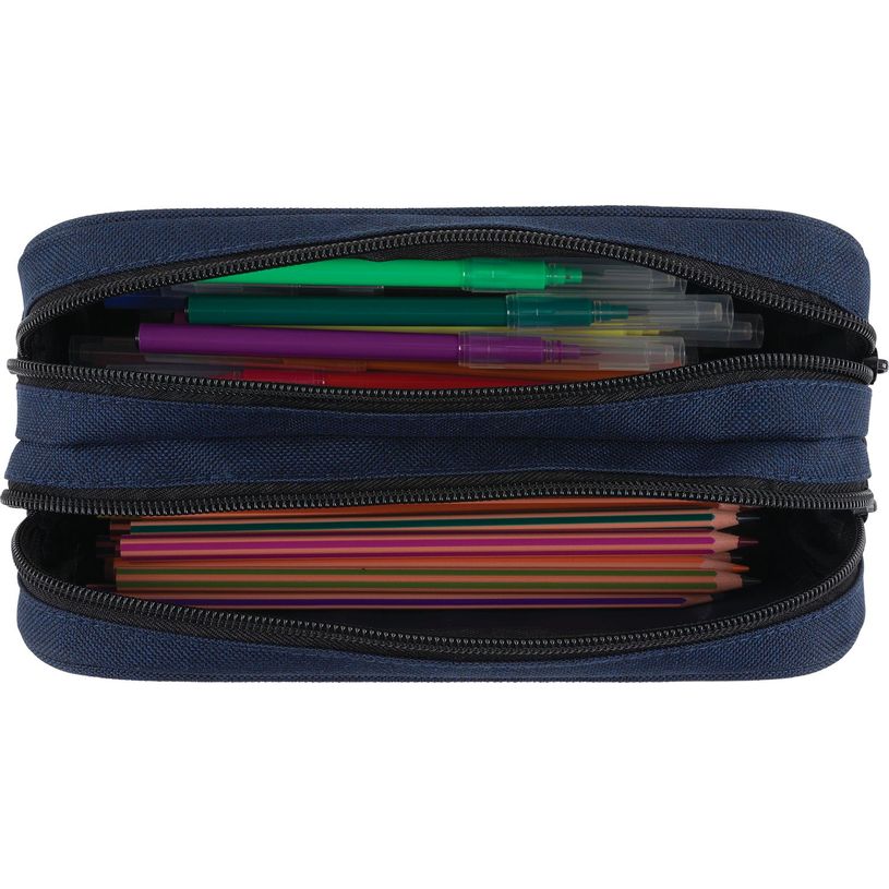 3664447147413-Trousse Deeluxe Primaire - 2 compartiments - marine chine - Oberthur-P_405132413_3-2