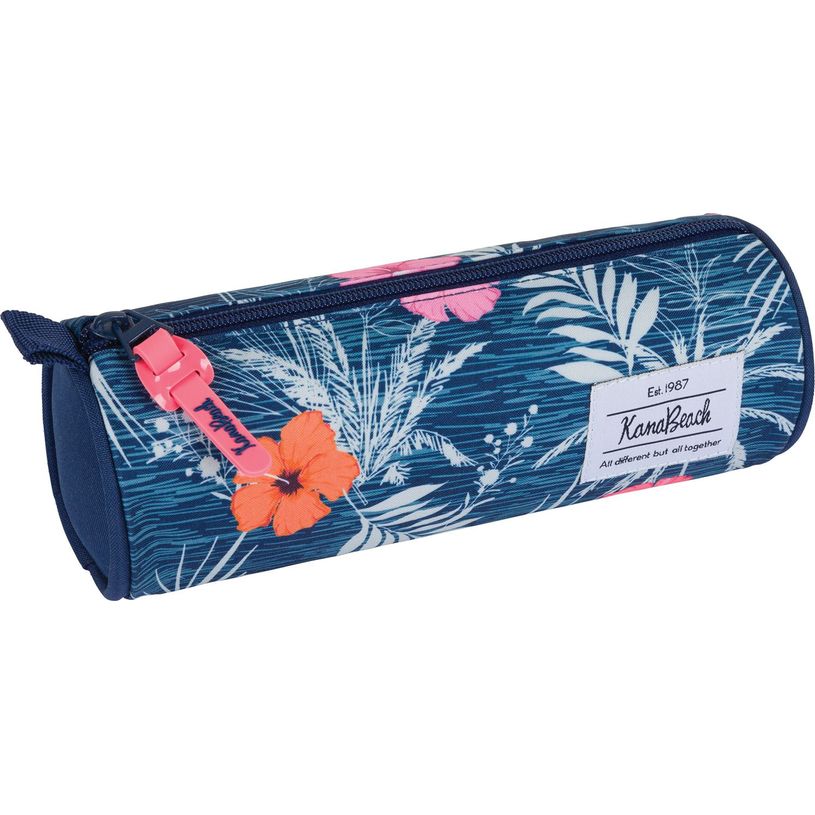 3664447148571-Trousse ronde Kanabeach Girl - 1 compartiment - marine - Oberthur-P_405132424_1-0