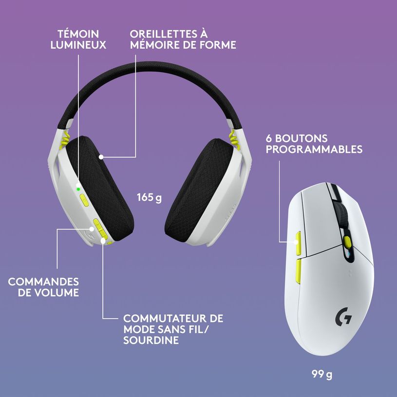 5099206104235-Logitech G435 SE +G305 SE - pack gaming casque + souris Lightspeed sans fil - blanc et noi-P_405132481_6-5