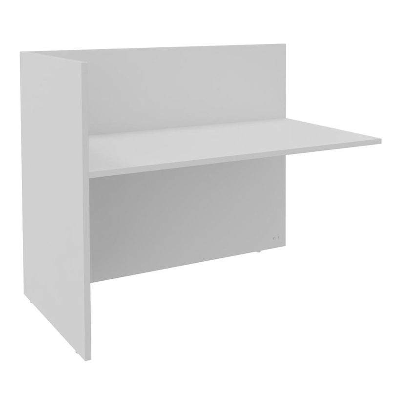 3253310222007-Banque d'accueil Module de départ haut OLA - L122,5 x H112 x P82,5 cm - structure blanc p-P_405132518_1-0