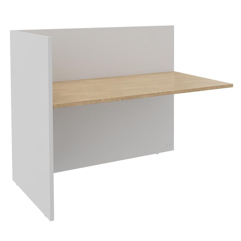 3253310406186-Banque d'accueil Module de départ haut OLA - L142,5 x H112 x P82,5 cm - structure blanc p-P_405132524_1-0