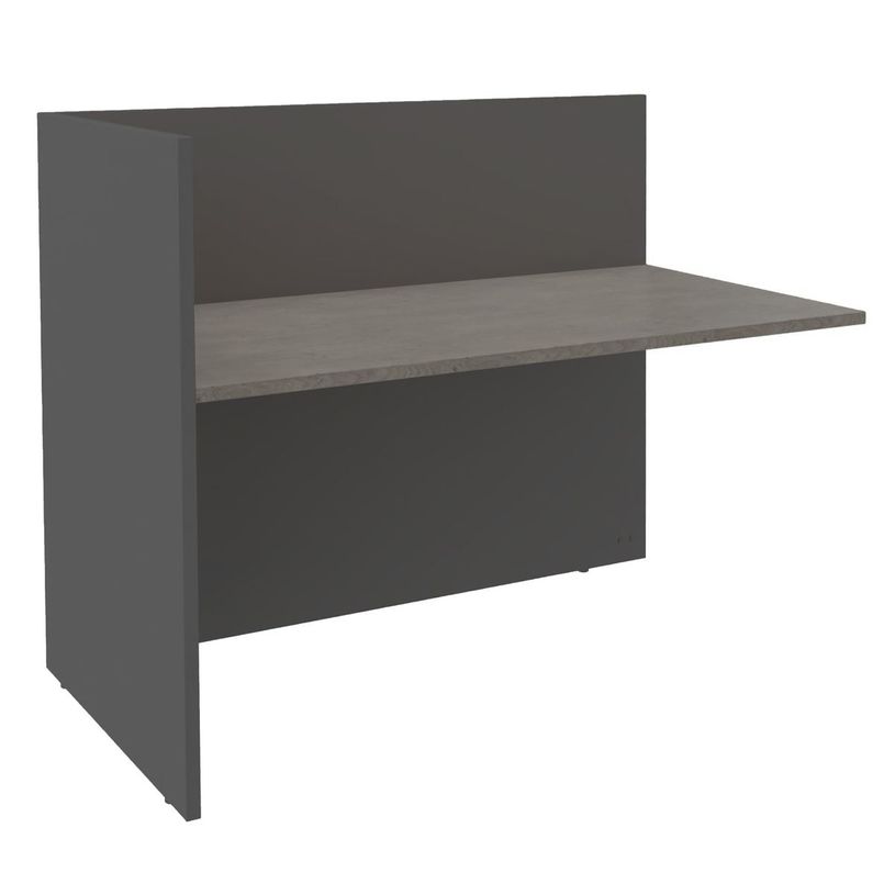 3253310436268-Banque d'accueil Module de départ haut OLA - L142,5 x H112 x P82,5 cm - structure carbone-P_405132527_1-0