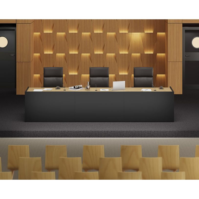 3253310241763-Banque d'accueil Module de départ haut OLA - L162,5 x H112 x P82,5 cm - structure carbone-P_405132531_2-1