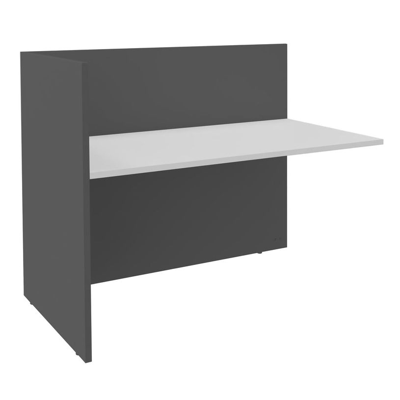 3253310254176-Banque d'accueil Module de départ haut OLA - L162,5 x H112 x P82,5 cm - structure carbone-P_405132533_1-0