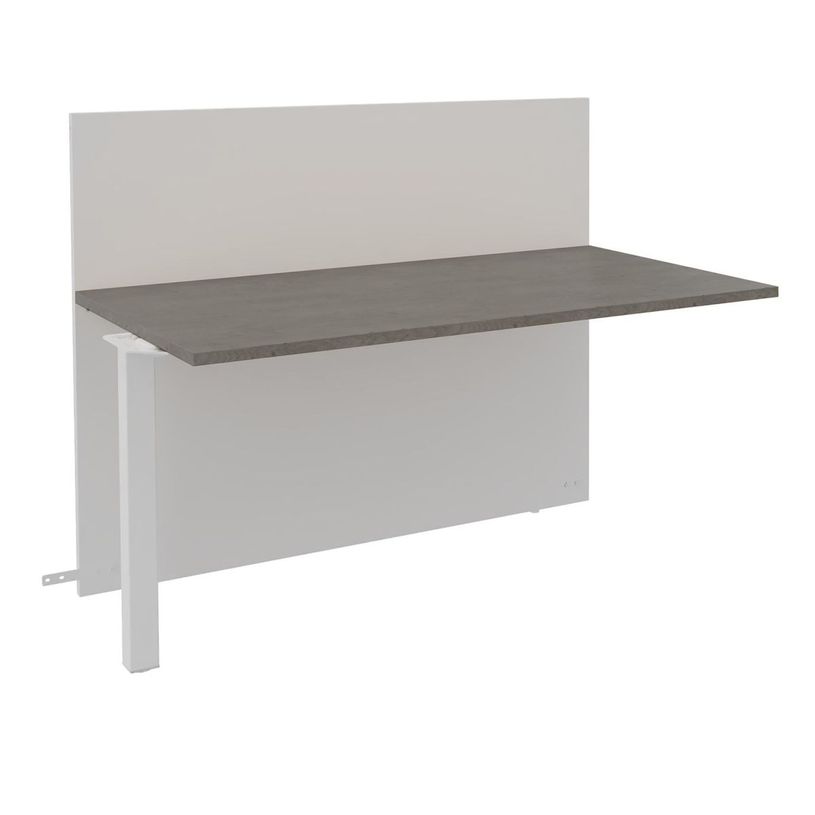 3253310327955-Banque d'accueil Module suivant haut OLA - L160 x H112 x P82,5 cm - structure blanc perle,-P_405132600_1-0