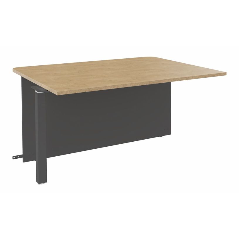 3253310194045-Banque d'accueil Module intermédiaire PMR OLA - L100 x H72,5 x P115 cm - structure carbon-P_405132635_1-0