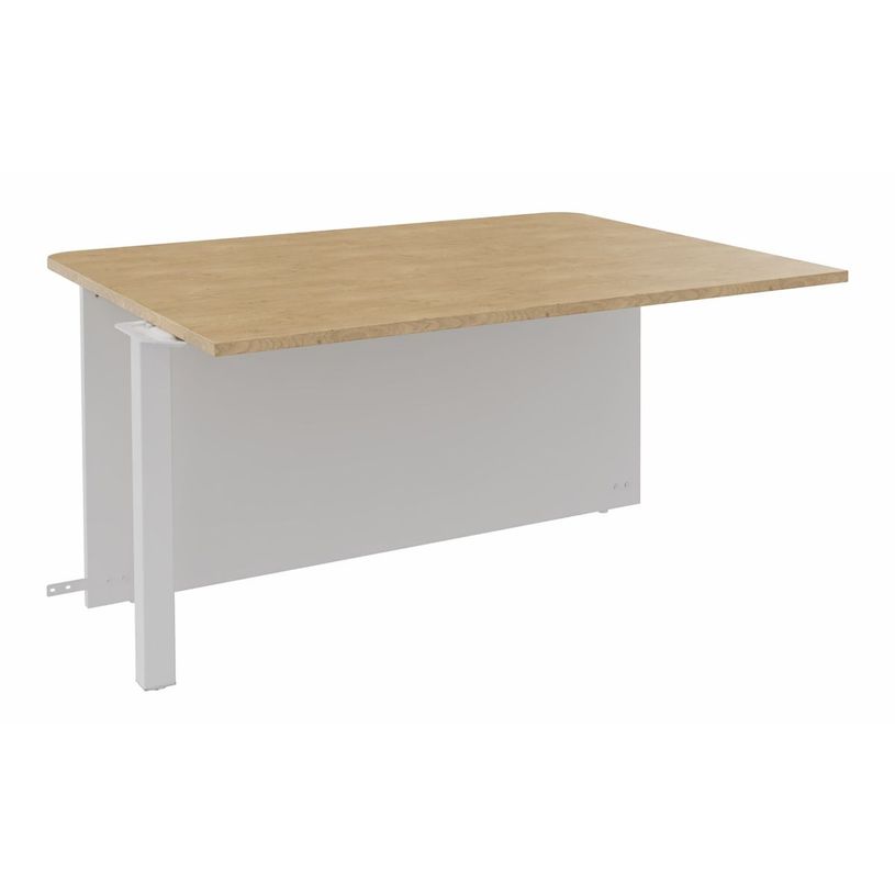 3253310302488-Banque d'accueil Module intermédiaire PMR OLA - L140 x H72,5 x P115 cm - structure blanc -P_405132644_1-0