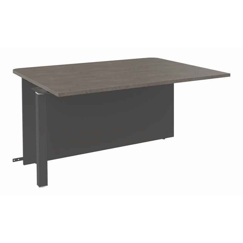 3253310334465-Banque d'accueil Module intermédiaire PMR OLA - L140 x H72,5 x P115 cm - structure carbon-P_405132647_1-0