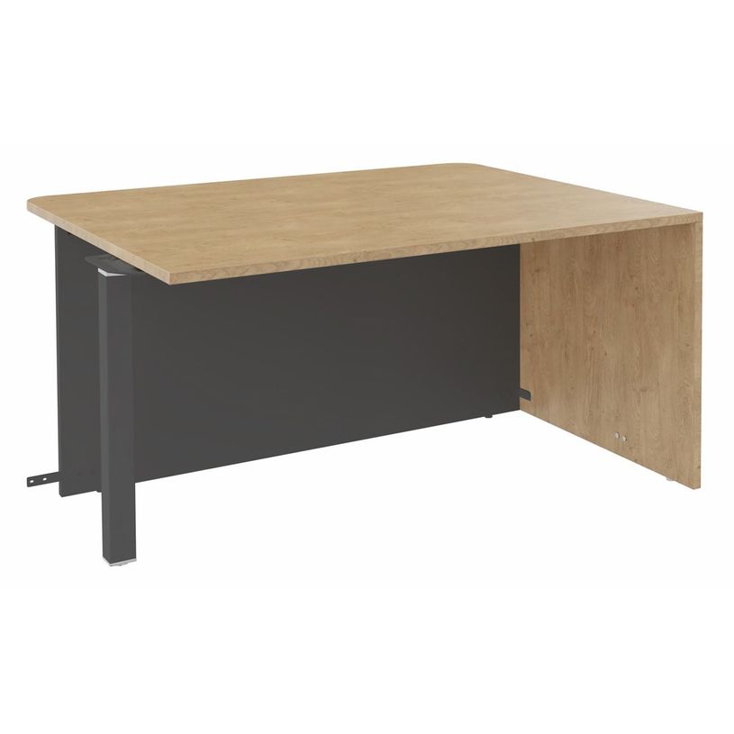 3253310450349-Banque d'accueil Module d'extrémité PMR OLA - L100 x H72,5 x P115 cm - structure carbone-P_405132651_1-0