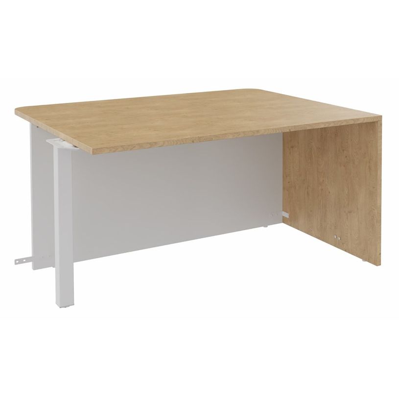 3253310202634-Banque d'accueil Module d'extrémité PMR OLA - L140 x H72,5 x P115 cm - structure blanc p-P_405132660_1-0