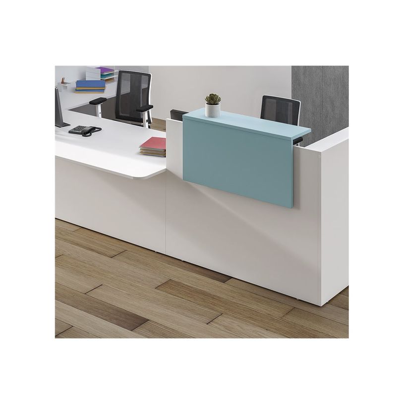 3253310512566-Burocean Ola - Receptionist desk shelf - rectangular - arcilla azul - carbón base-P_405132711_1-2
