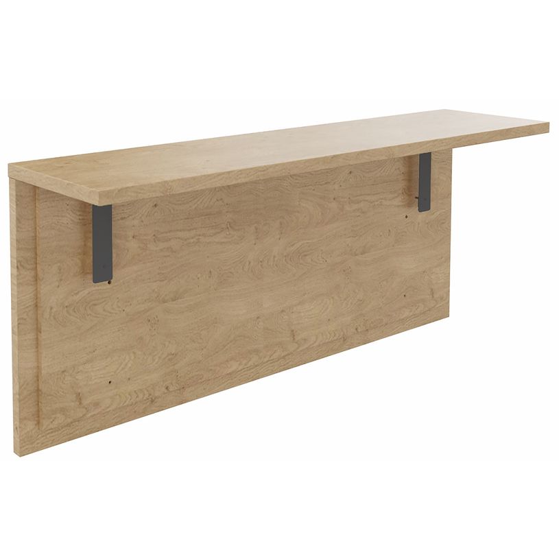 3253310320307-Tablette pour banque d'accueil OLA - réglable en hauteur - L140 x P30 cm - equerre carbone (A positionner sur module haut ou reto-P_405132739_1-0