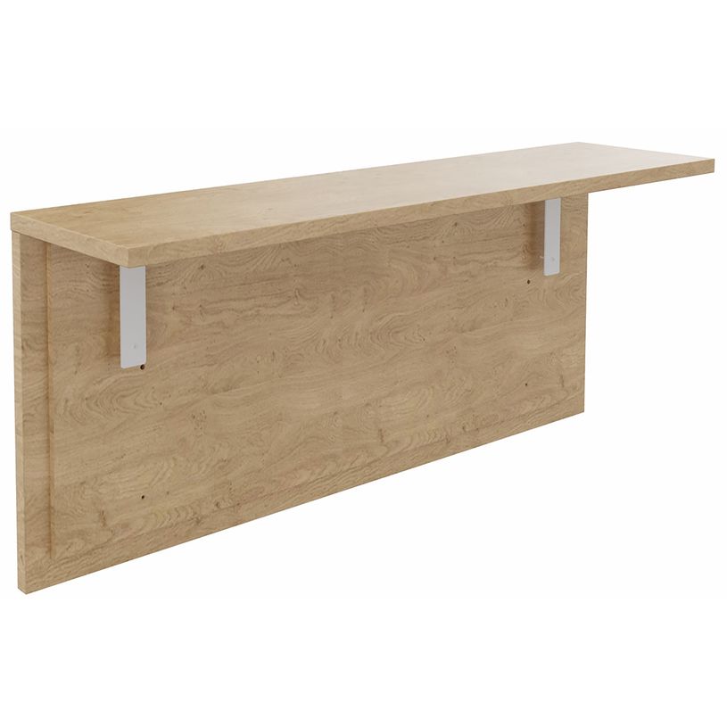 3253310320345-Tablette pour banque d'accueil OLA - réglable en hauteur - L140 x P30 cm - equerre blanche (A positionner sur module haut ou reto-P_405132740_1-0