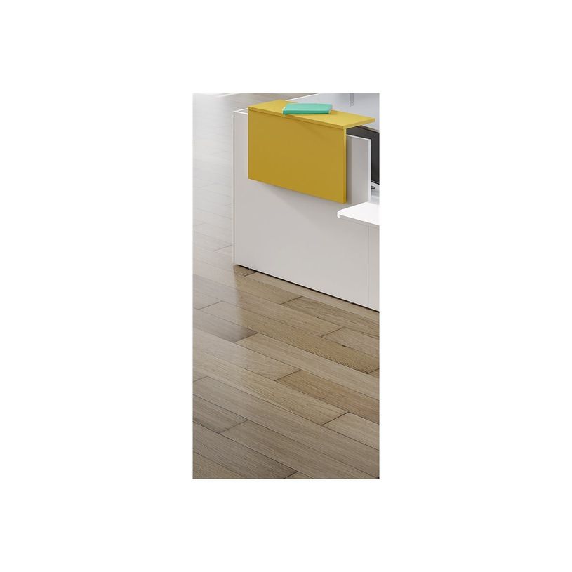 3253310340473-Tablette pour banque d'accueil OLA - réglable en hauteur - L140 x P30 cm - equerre carbone (A positionner sur module haut ou ret-P_405132743_1-2