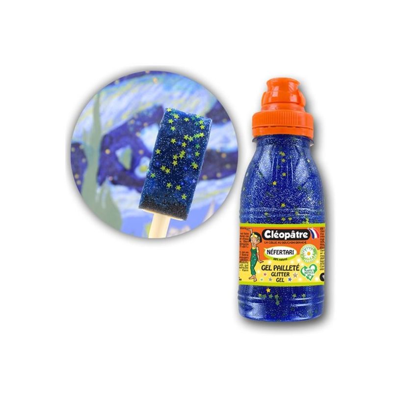 3134725014350-Cléopâtre NÉFERTARI - Gel pailleté - bleu nuit - 250 ml-P_405132769_2-2