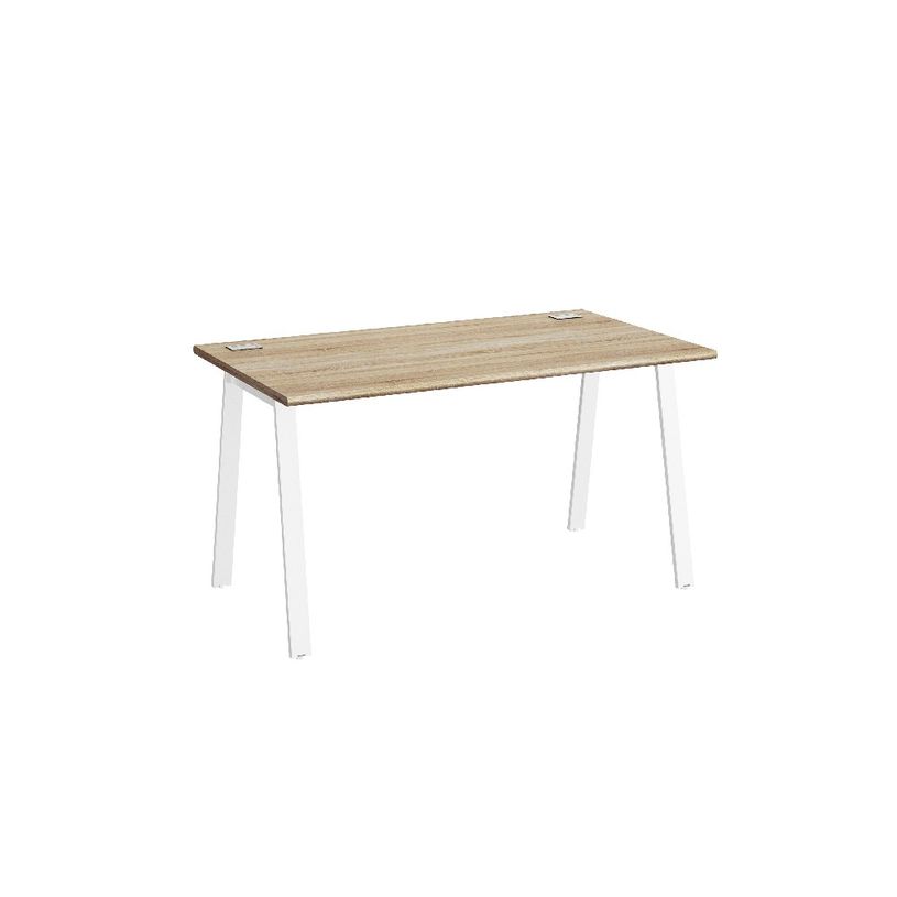 3483601132900-Bureau MAMBO - 120 cm - Pieds métal - Chêne Sonoma/blanc-P_405132833_1-0