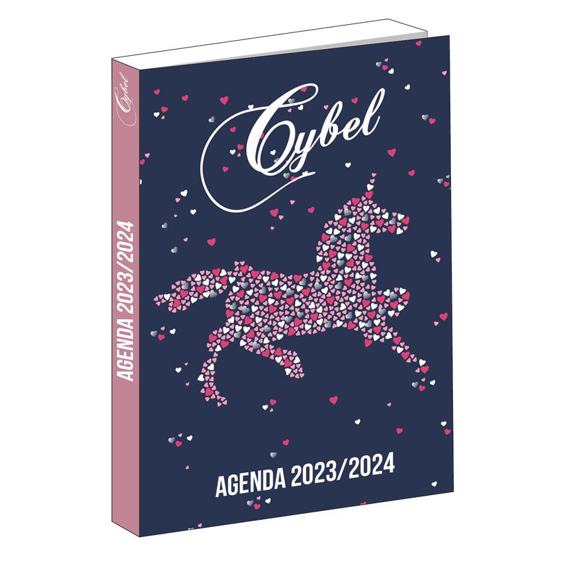 3666311016665-Agenda Cybel velours 1 jour par page - 12 x 17 cm - bleu - Bagtrotter-P_405132979_1-0