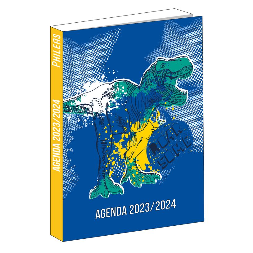 3666311016573-Agenda Phileas - 1 jour par page - 12 x 17 cm - dinosaure - Bagtrotter-P_405132988_1-0
