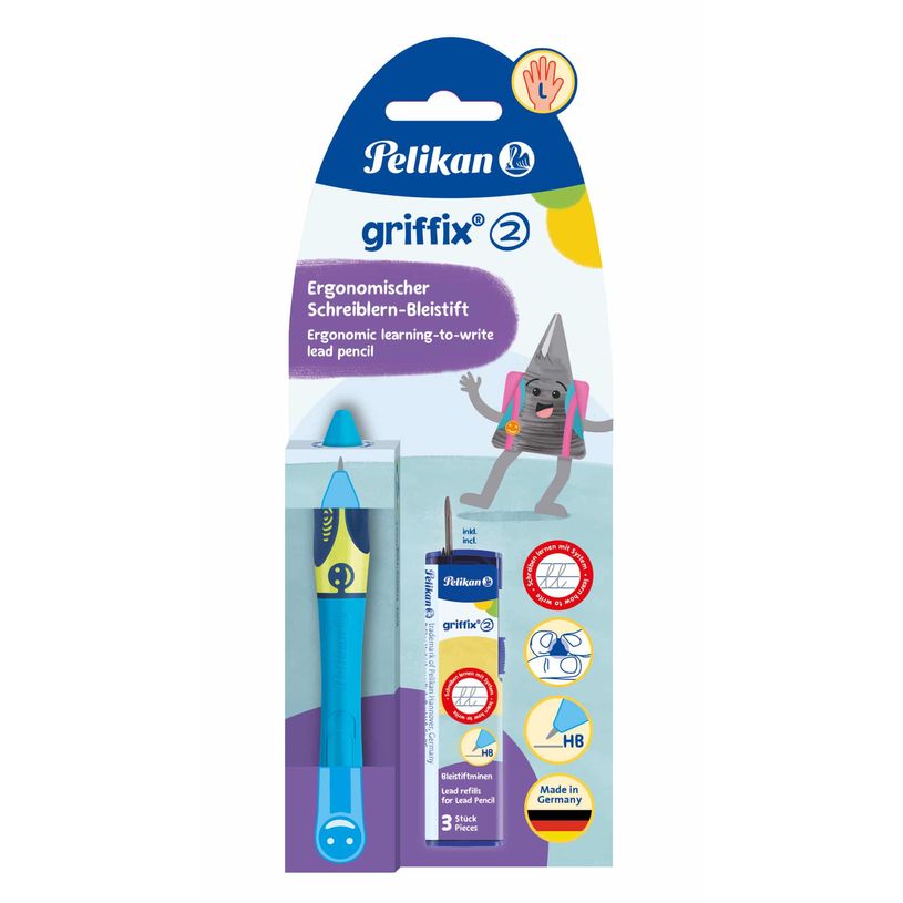 4012700820556-Pelikan Griffix - Porte-mine HB - neon - pour gaucher--0