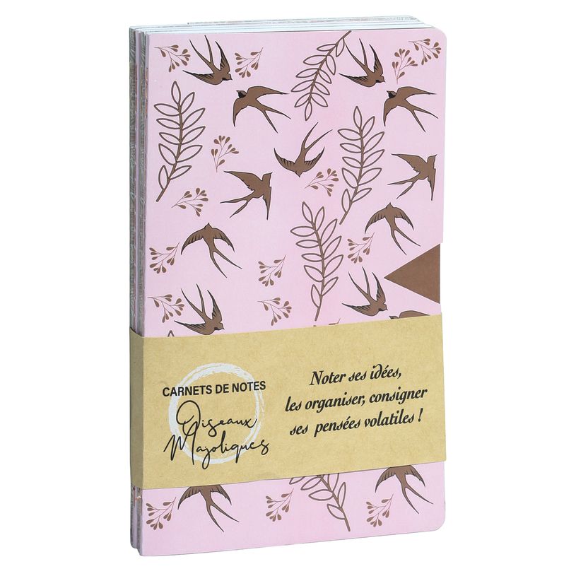 3173740249194-Cahier coutures SINGER SMILE "OISEAUX MAJOLIQUES" 2 motifs assortis--0