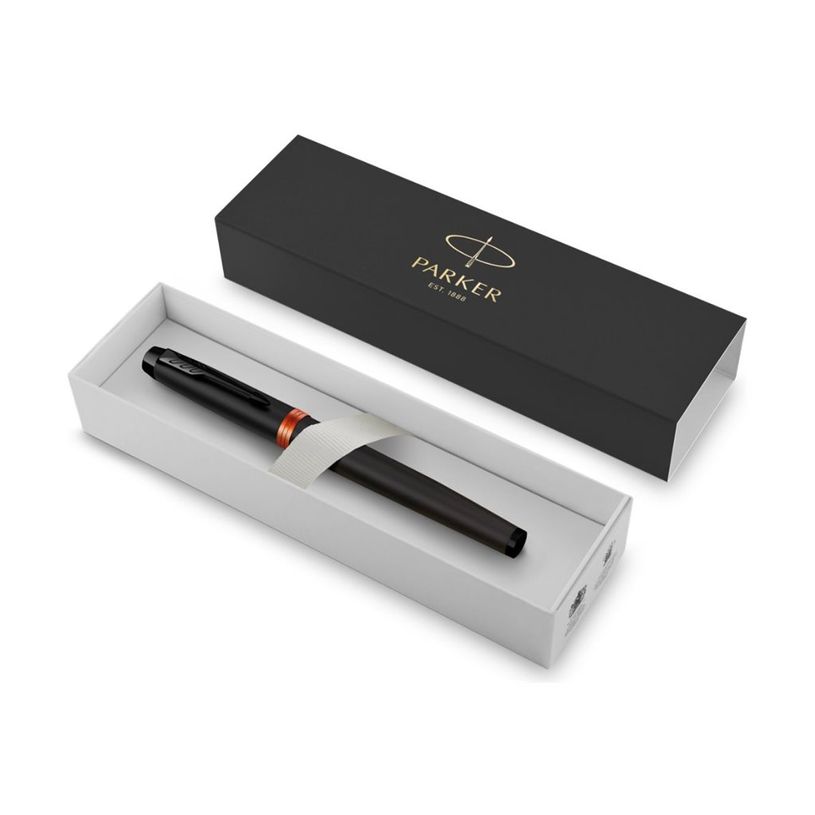 -Parker IM Essential Vibrant Rings - Roller noir/orange - pointe fine-P_405133095_1-1