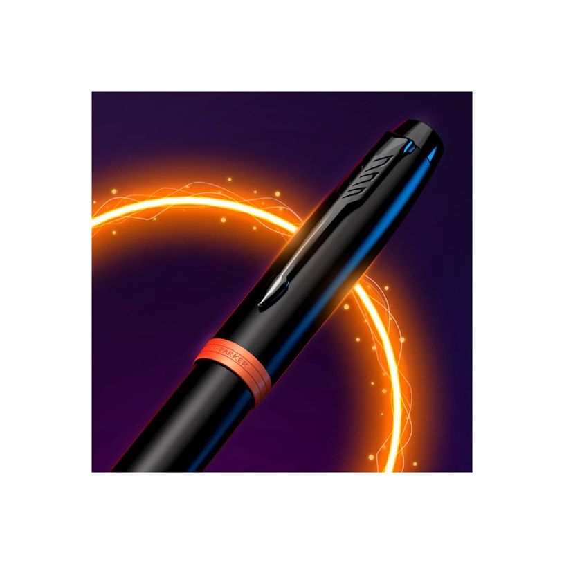 -Parker IM Essential Vibrant Rings - Roller noir/orange - pointe fine-P_405133095_4-3