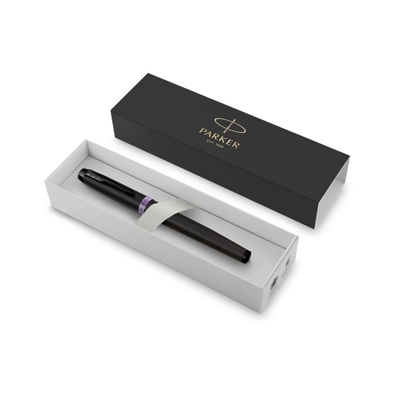 0404051330985-Parker IM Essential Vibrant Rings - Roller noir/violet - pointe fine-P_405133098_1-1