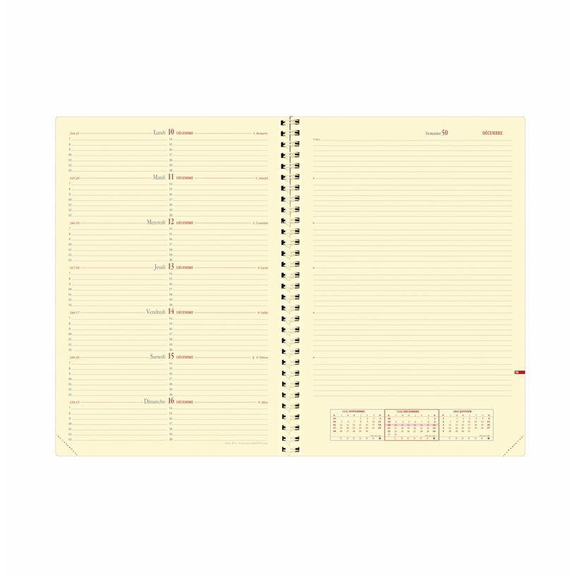 3371010482399-Agenda spiralé Impala Note 29 avec répertoire - 1 semaine sur 2 pages - 21 x 19,7 cm - b-P_405133166_2-1