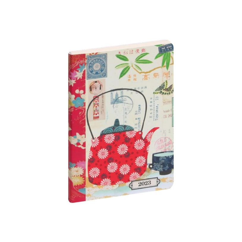 3660942078160-Agenda de poche Gwenaëlle Trolez - 1 semaine sur 2 pages - 9 x 13 cm - théière - Exacom-P_405133200_2-0