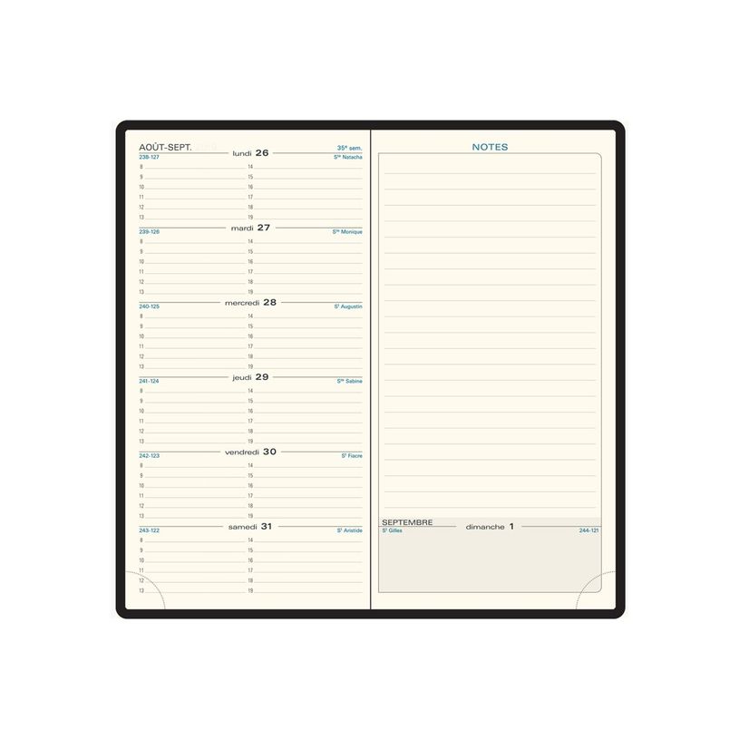 3660942078207-Agenda de poche Gwenaëlle Trolez - 1 semaine sur 2 pages - 9 x 17,5 cm - oiseaux - Exacom-P_405133204_3-8