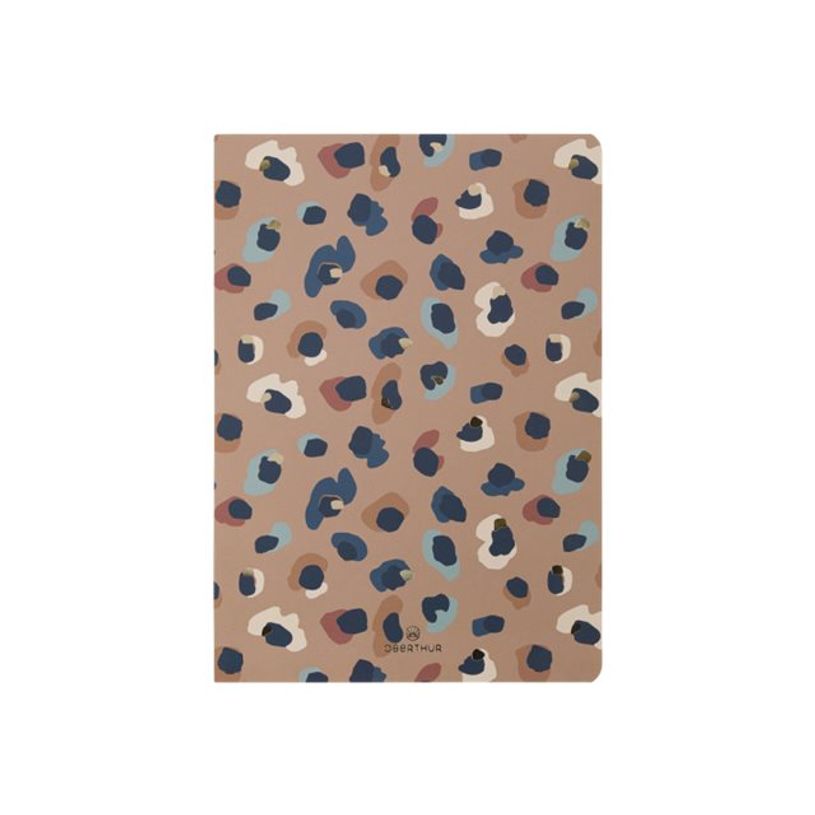 3664447142456-Oberthur Leopard - Carnet de notes - A5 - 200 pages - beige-P_405133276_4-0