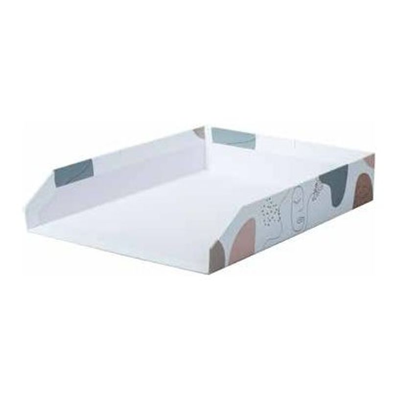 3173740249446-Parure de bureau en carton Abstract Faces - 4 pièces-P_405133314_2-4