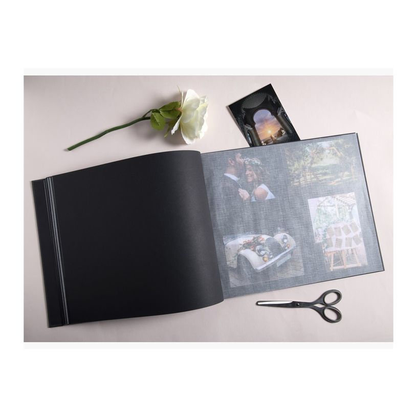 3130630602484-Exacompta Art - Album photos à vis 37 x 29 cm - 40 pages noires - noir-P_405133375_1-2