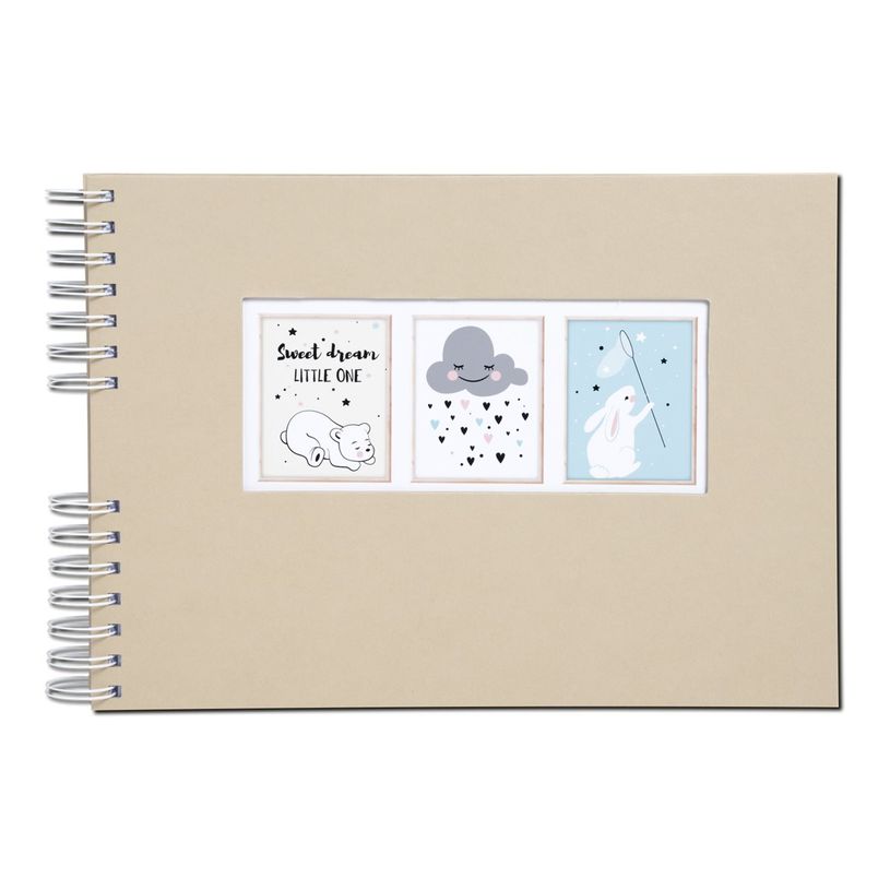 3130630163381-Exacompta Sweet - Album photos à spirale 32 x 22 cm - 50 pages - faune-P_405133381_3-0