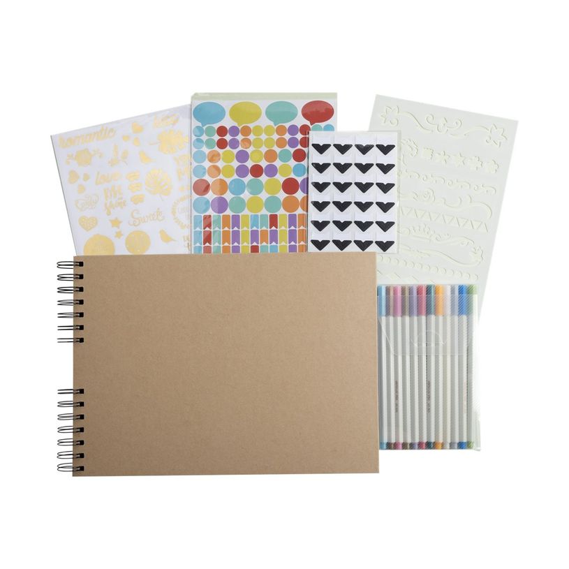 3130630168027-Exacompta ScrapAddict - Kit de scrapbooking - kraft-P_405133384_1-0