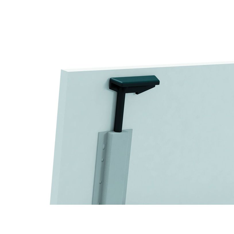 3253310160231-Table de réunion abattantes - L140 x P80 cm - pied blanc - plateau imitation hêtre -P_405133431_3-3